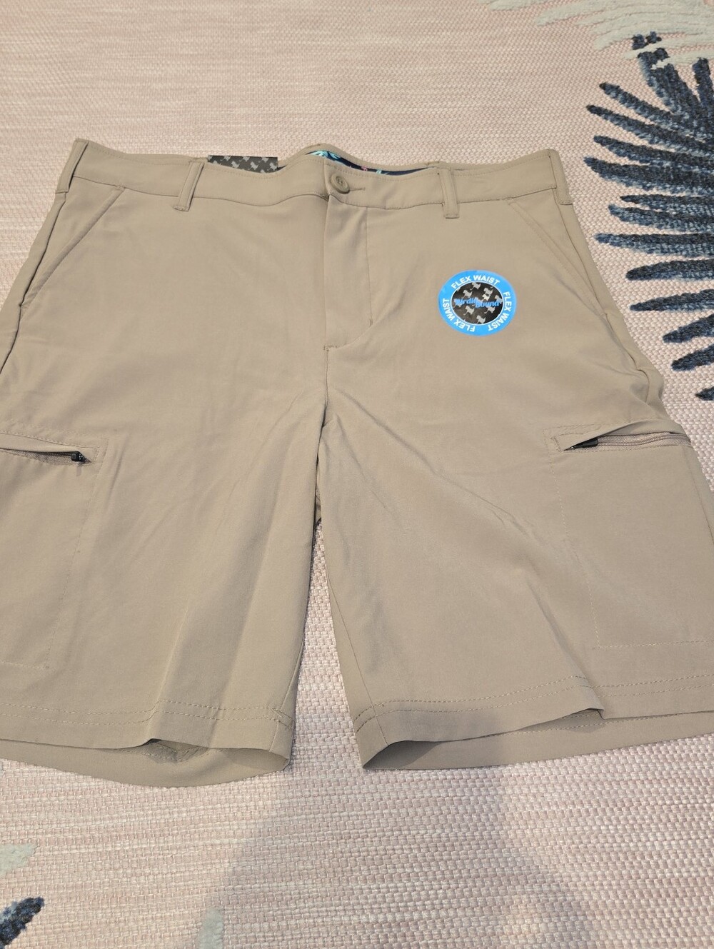 Birdie Bound Men's Casual Chino Golf Shorts in Taupe - Stylish Everyday Wear